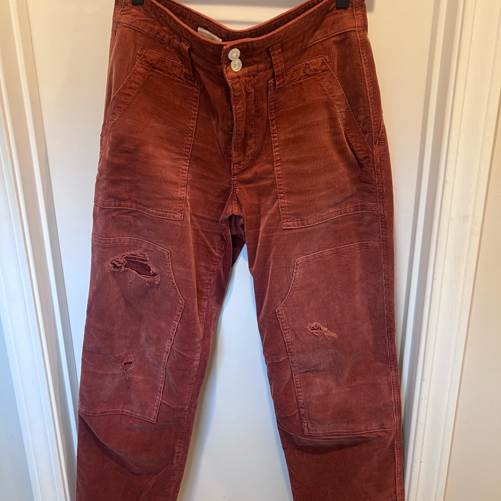 Pilcro Rust Wanderer Corduroy Pants